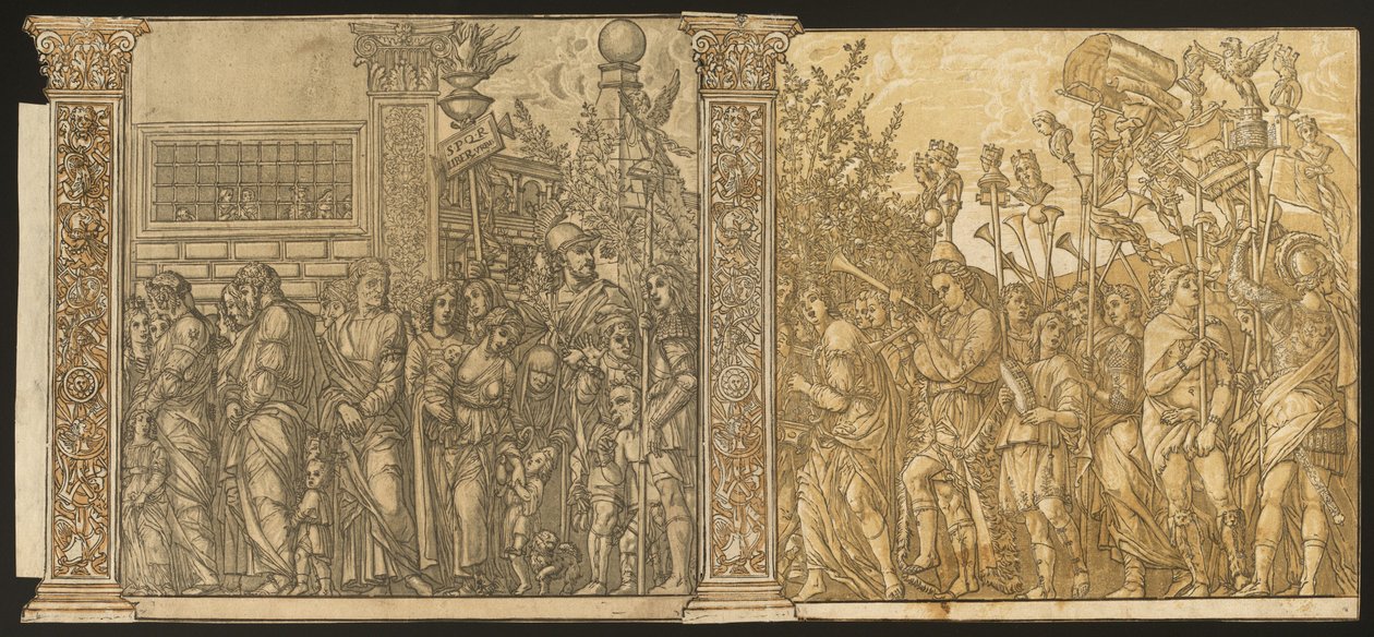De triomf van Julius Caesar door Andrea Andreani