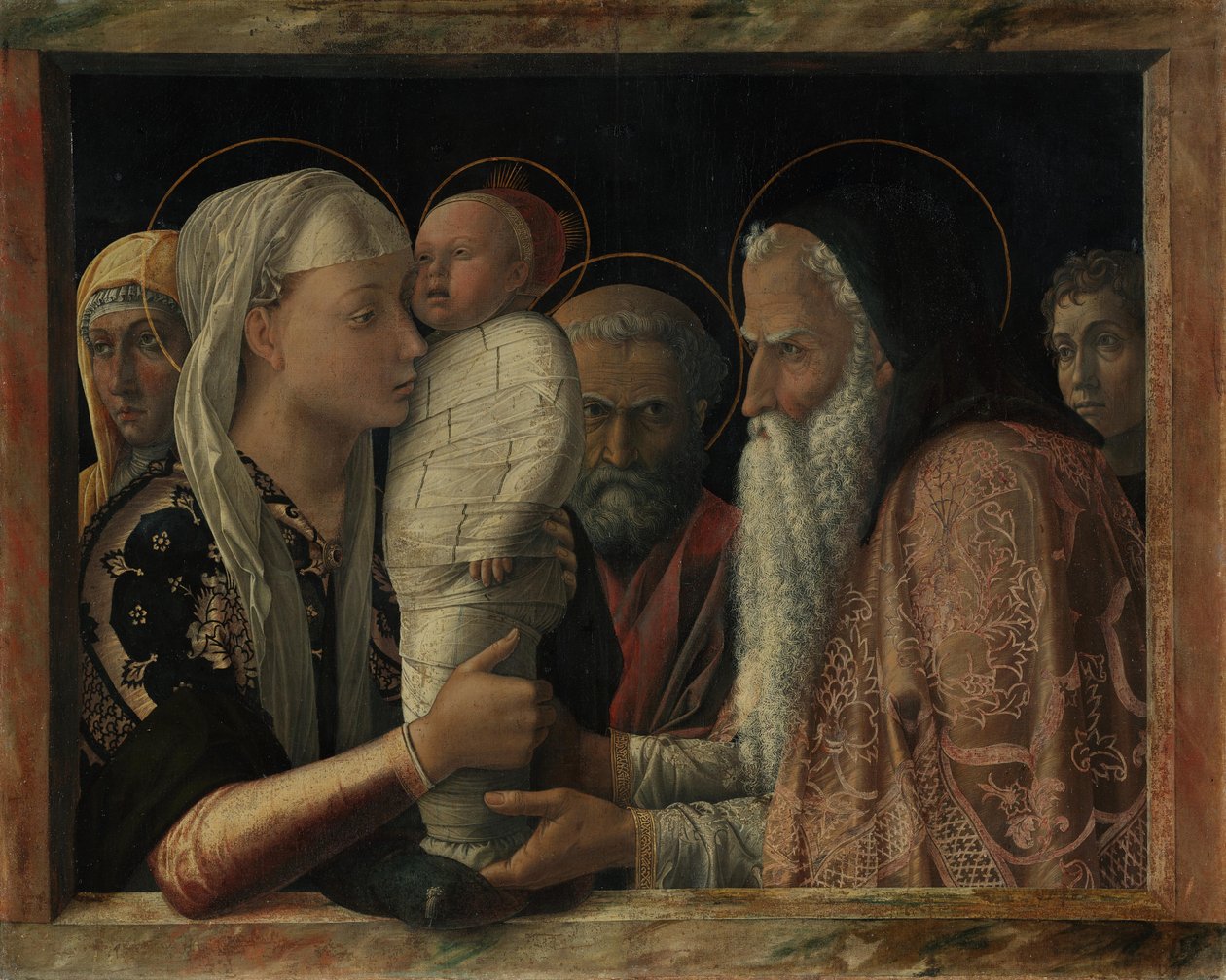 De presentatie van Christus in de tempel door Andrea Mantegna