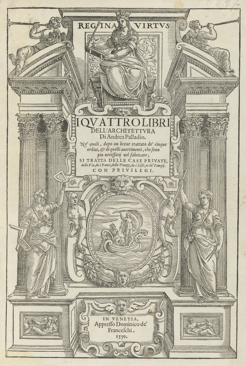 De vier boeken van de architectuur door Andrea Palladio