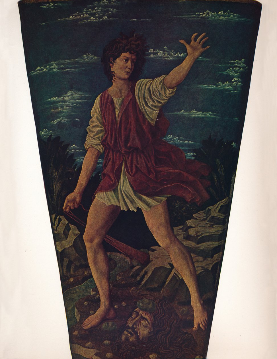 De jeugdige David door Andrea del Castagno