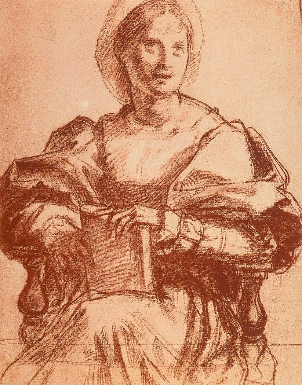 Portret van Lucrezia del Fede door Andrea del Sarto