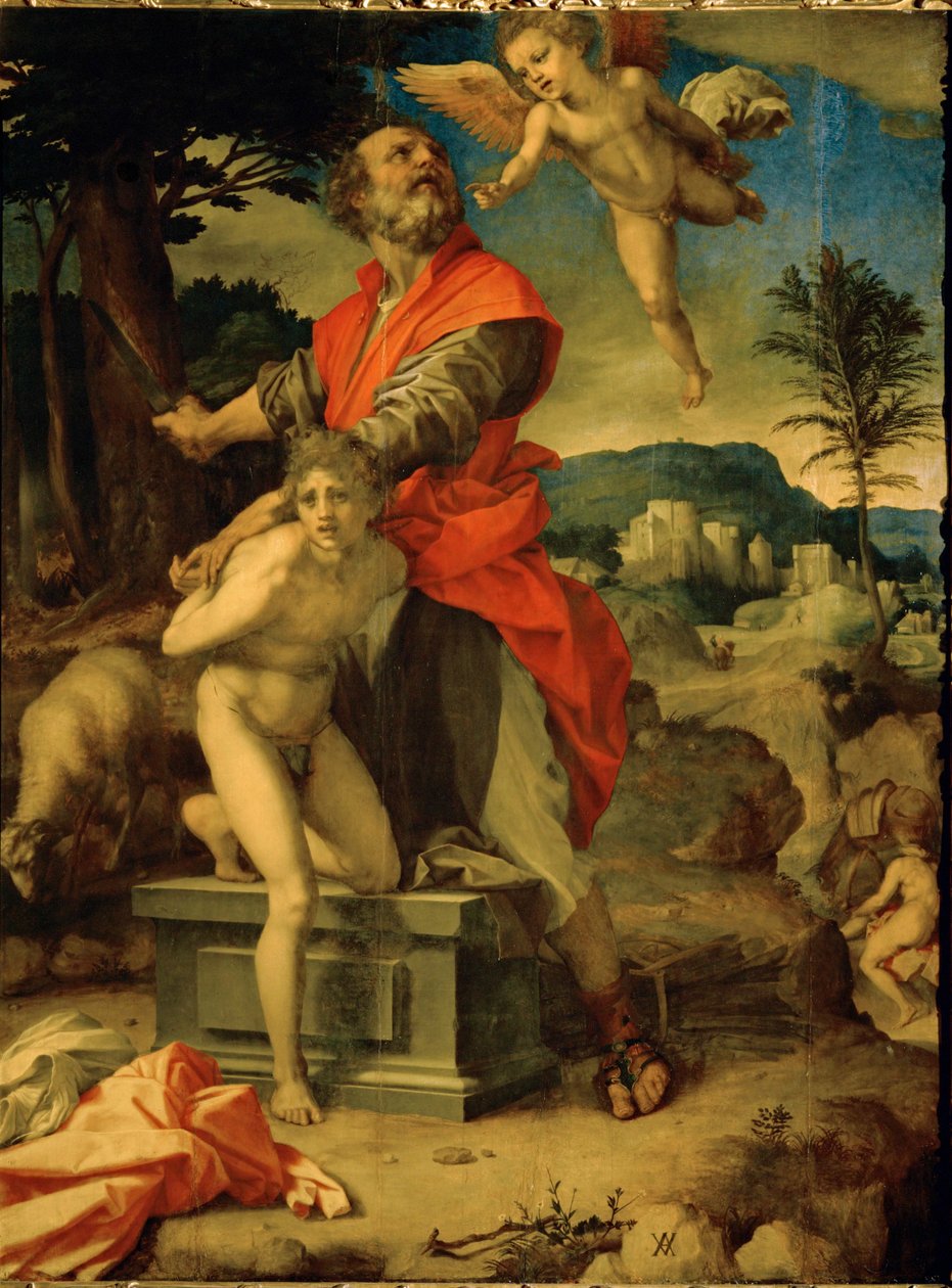 Het offer van Isaak door Andrea del Sarto
