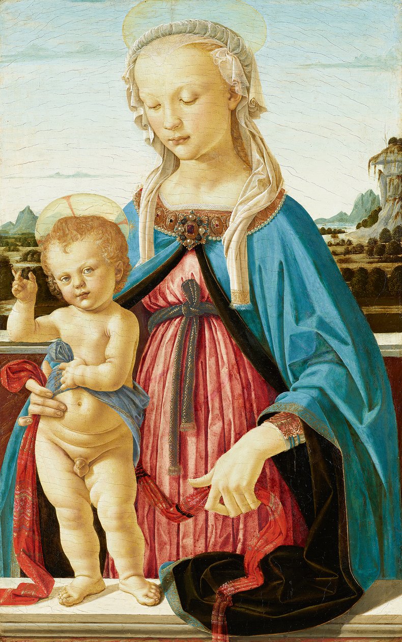 De Maagd met het Kind door Andrea del Verrocchio