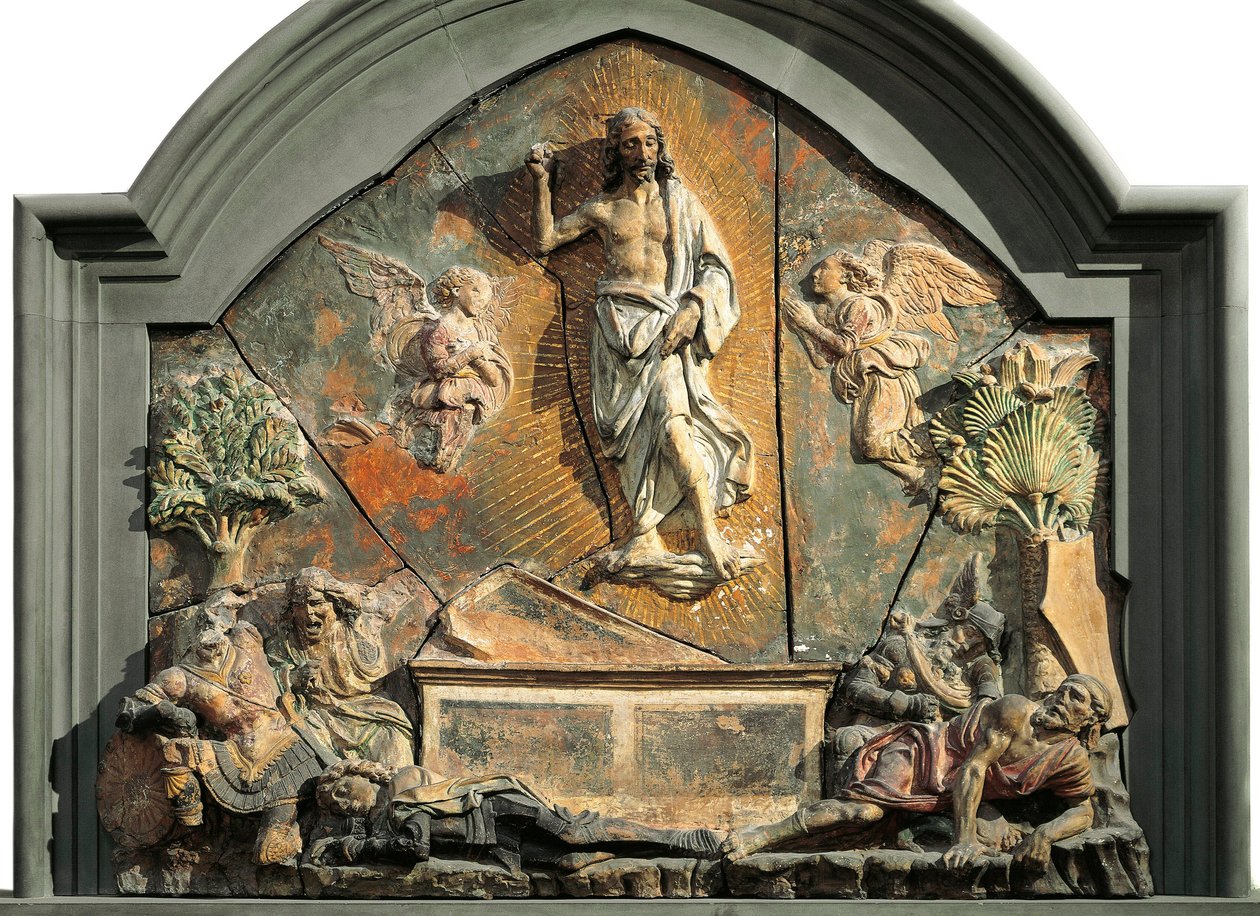 De opstanding van Christus (De slapende soldaat wordt voorgesteld als Laurent de Medici) door Andrea del Verrocchio