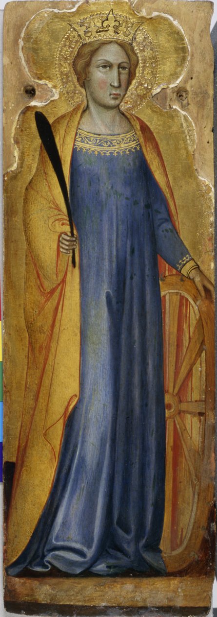 St. Katharina, ca.1400 door Andrea di Bartolo