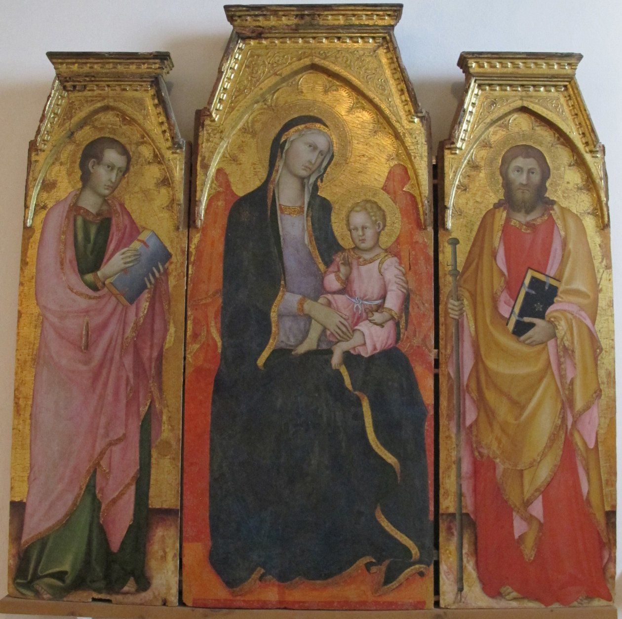 madonna met kind tussen heiligen door Andrea di Bartolo