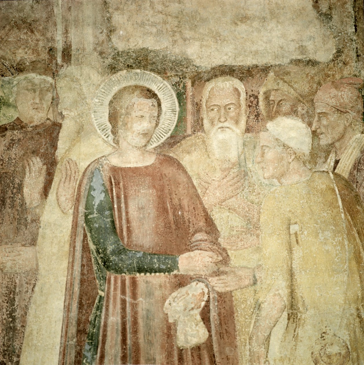 Detail van St. Ranieri in het Heilige Land, midden 14e eeuw door Andrea di Bonaiuto