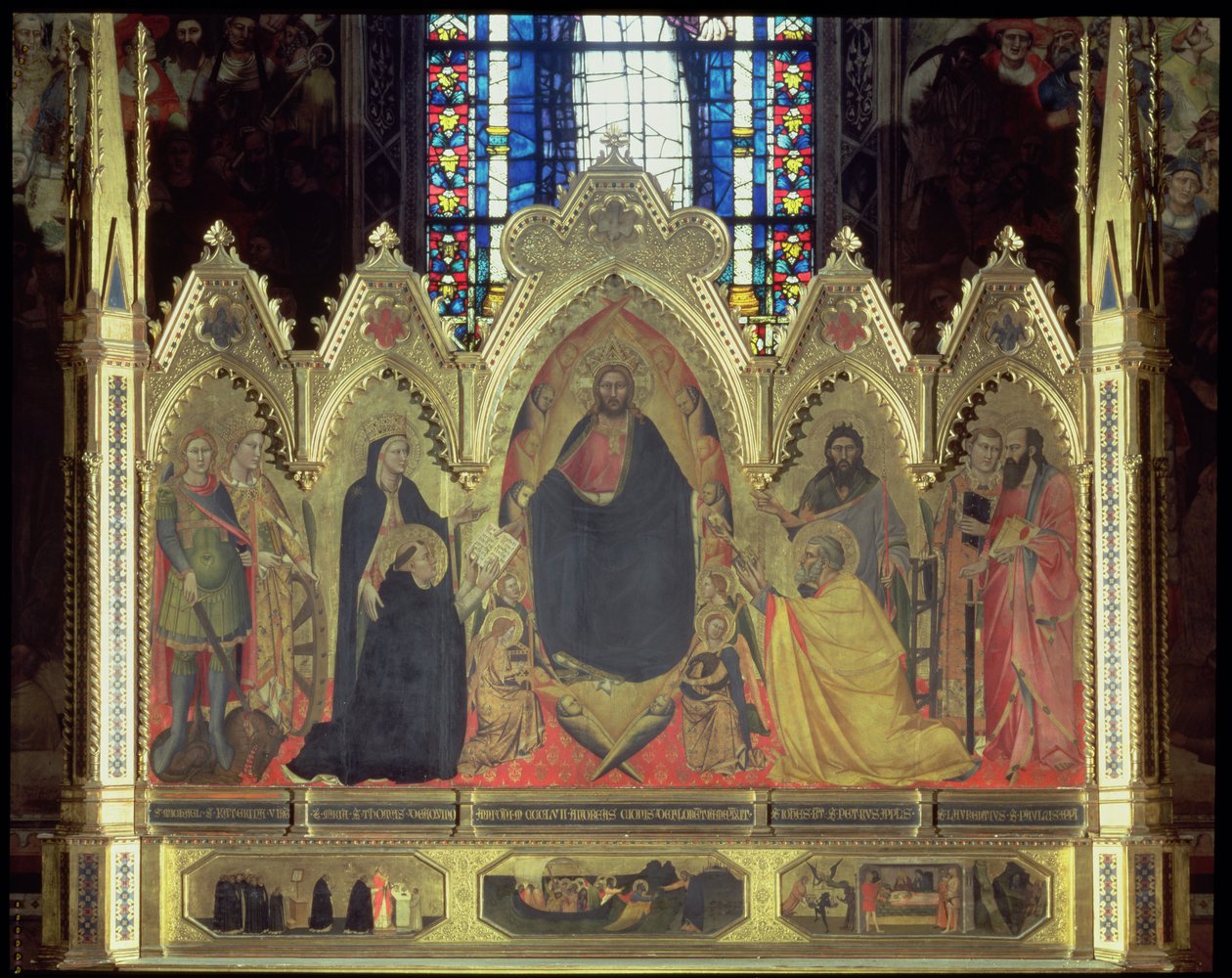 Het Strozzi Altaarstuk, 1357 (paneel) door Andrea di Cione Orcagna