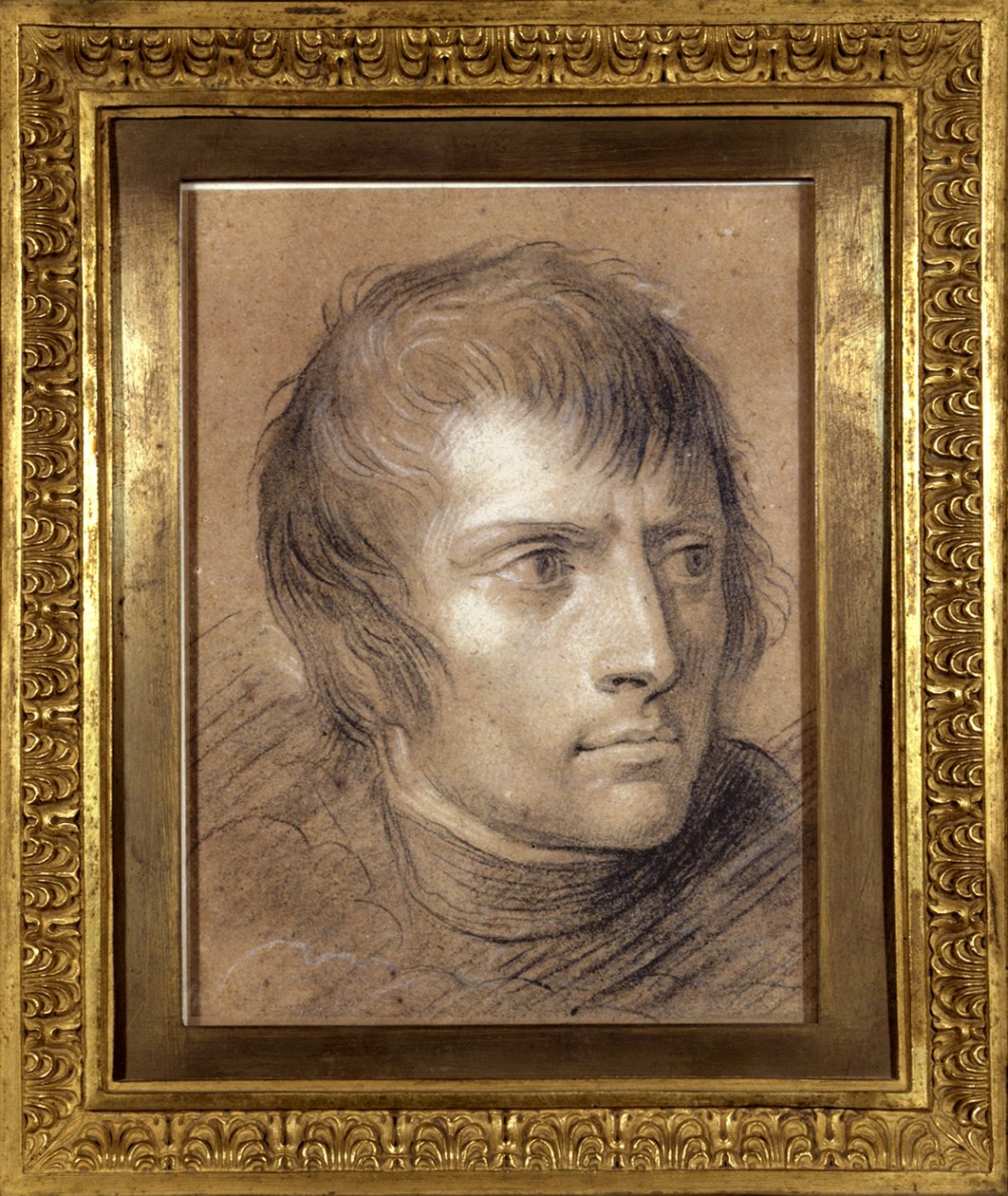Napoleon Bonaparte (1769-1821), Eerste Consul, in 1803 (tekening) door Andrea the Elder Appiani