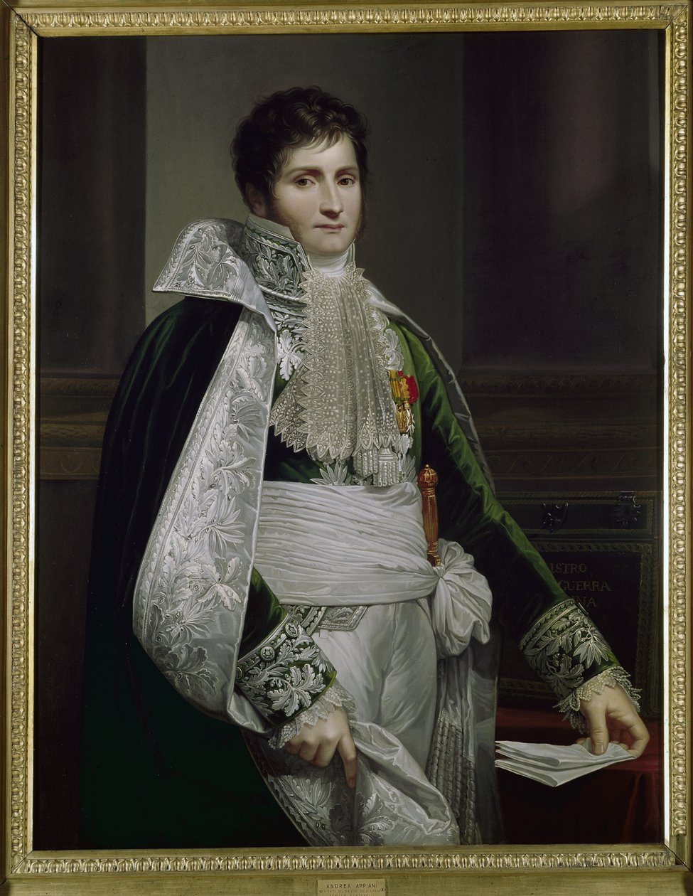 Portret van de Markies Achille Fontanelli door Andrea the Elder Appiani