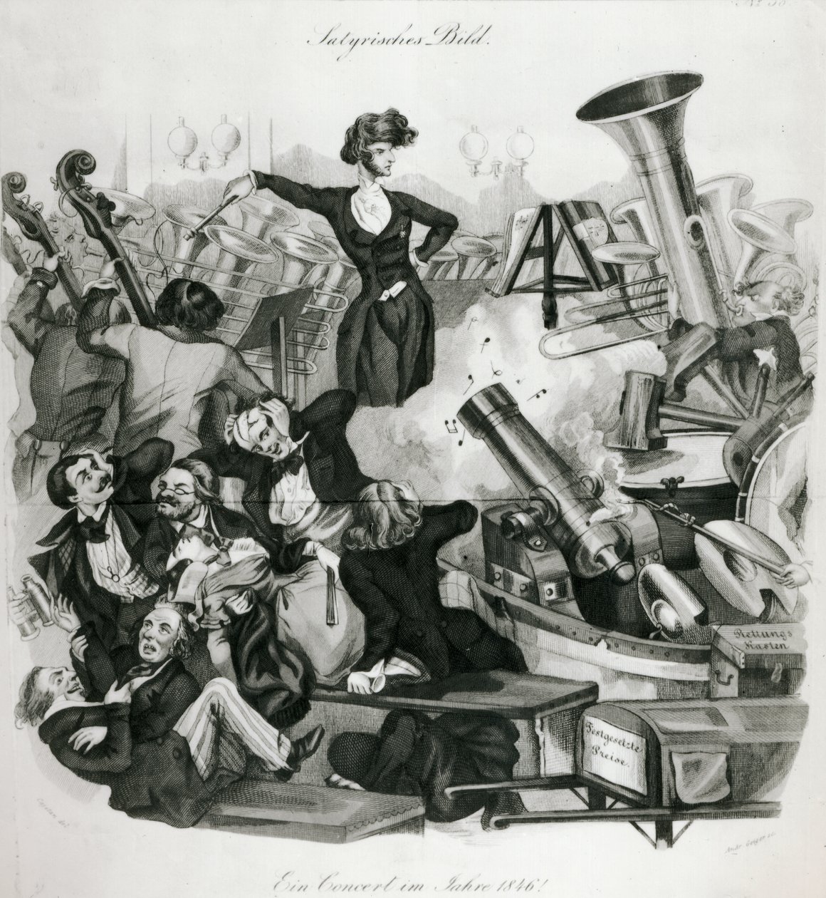 Een concert van Hector Berlioz (1803-69) in 1846 door Andreas Geiger