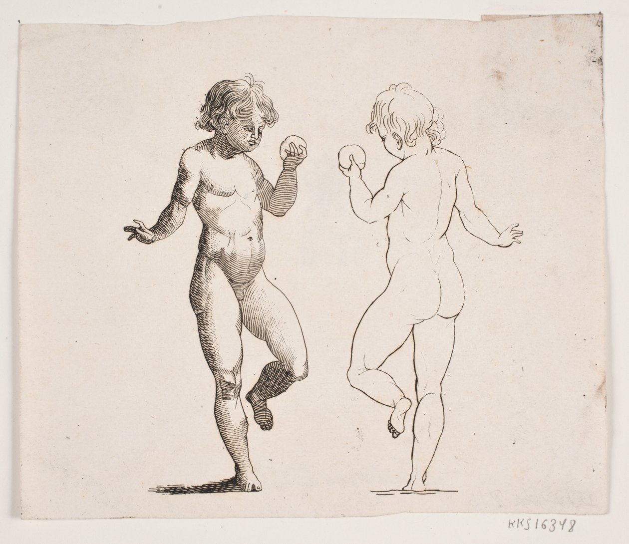 Dansende jongen door Andreas Lillienberg