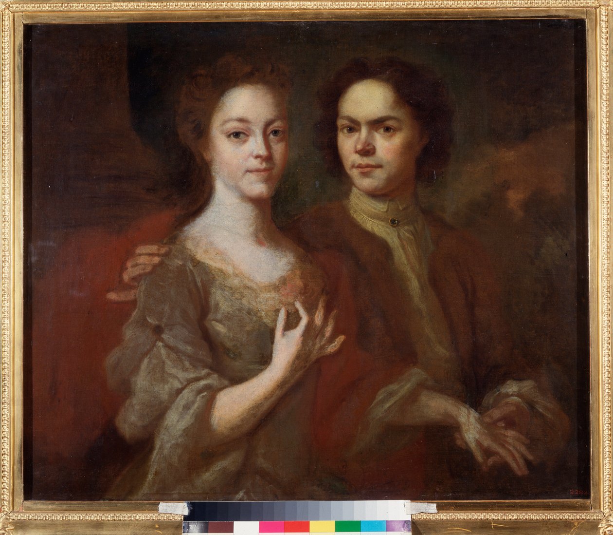 Zelfportret met zijn vrouw door Andrei Matveyev
