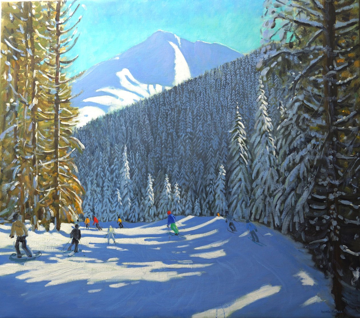 Skiën, Beauregard La Clusaz, 2012 door Andrew Macara