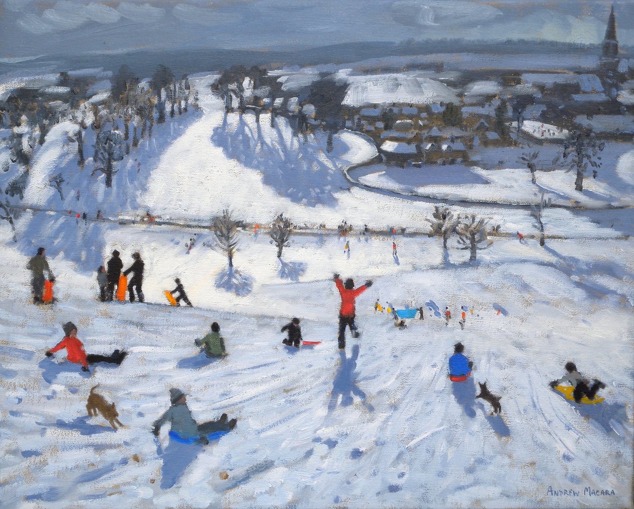 Winterpret, Chatsworth door Andrew Macara