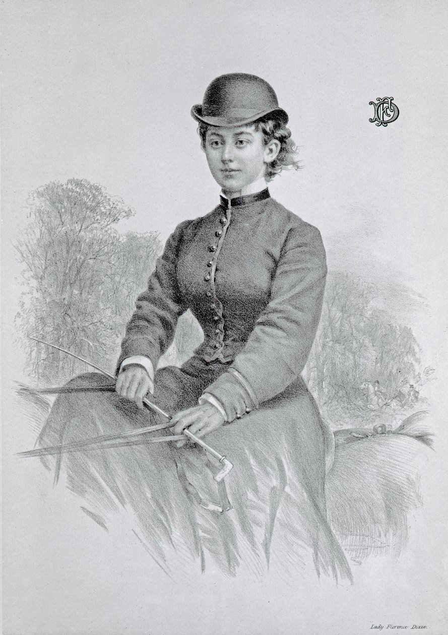 Lady Florence Dixie, gepubliceerd 1877 door Andrew Maclure