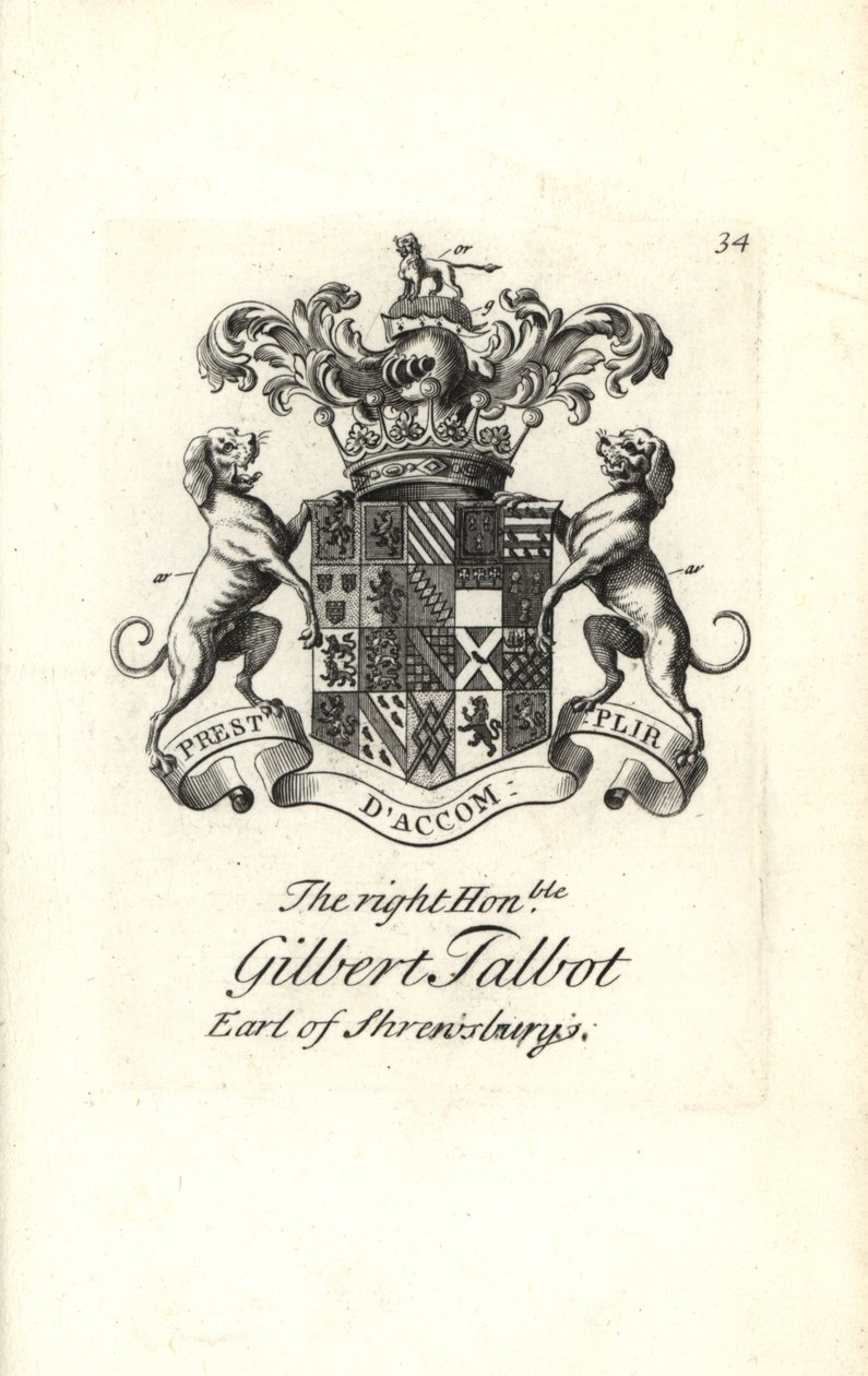 Wapen en wapenrusting van de zeer eerbiedwaardige Gilbert Talbot door Andrew Johnston