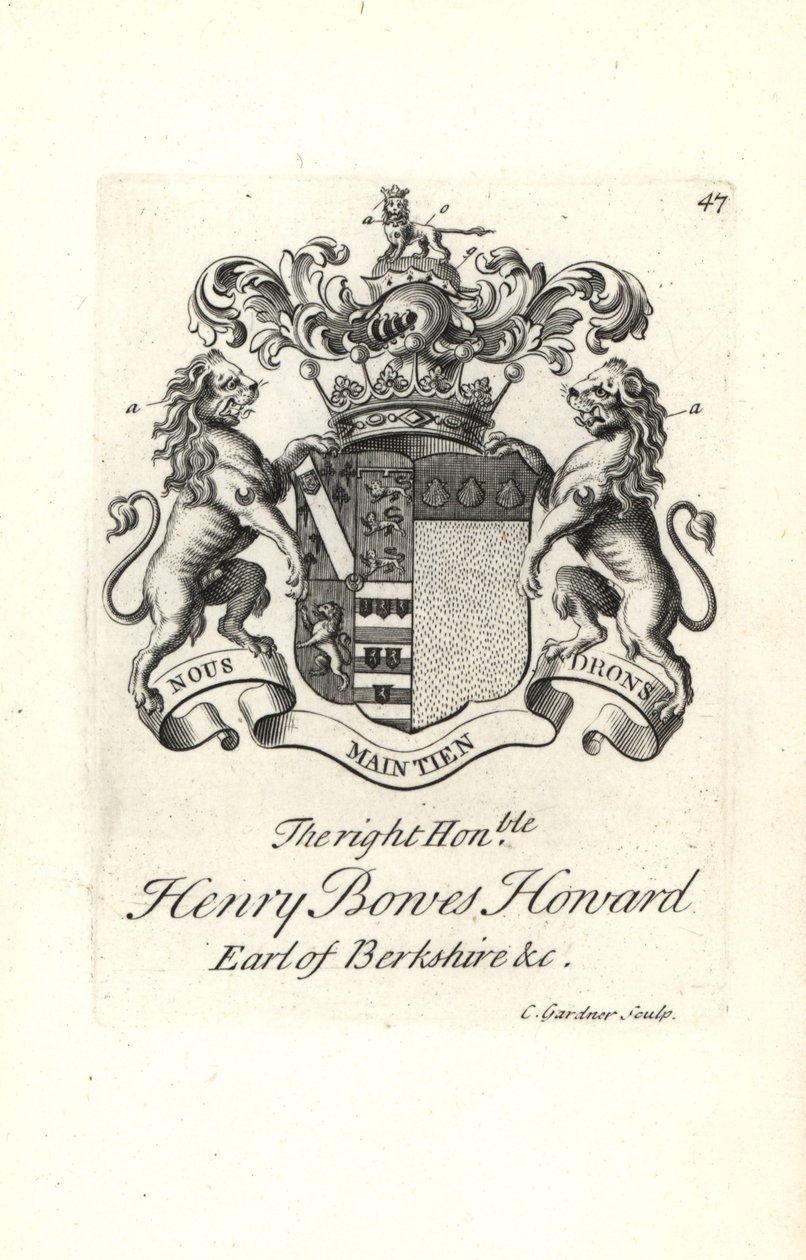 Wapen en wapenrusting van Henry Bowes Howard door Andrew Johnston