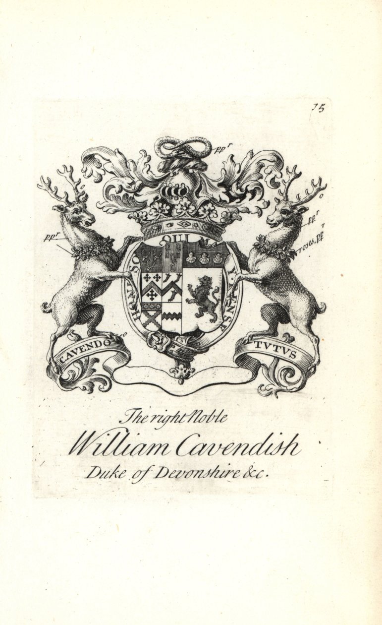 Wapen en wapenrusting van William Cavendish, 2e hertog van Devonshire door Andrew Johnston