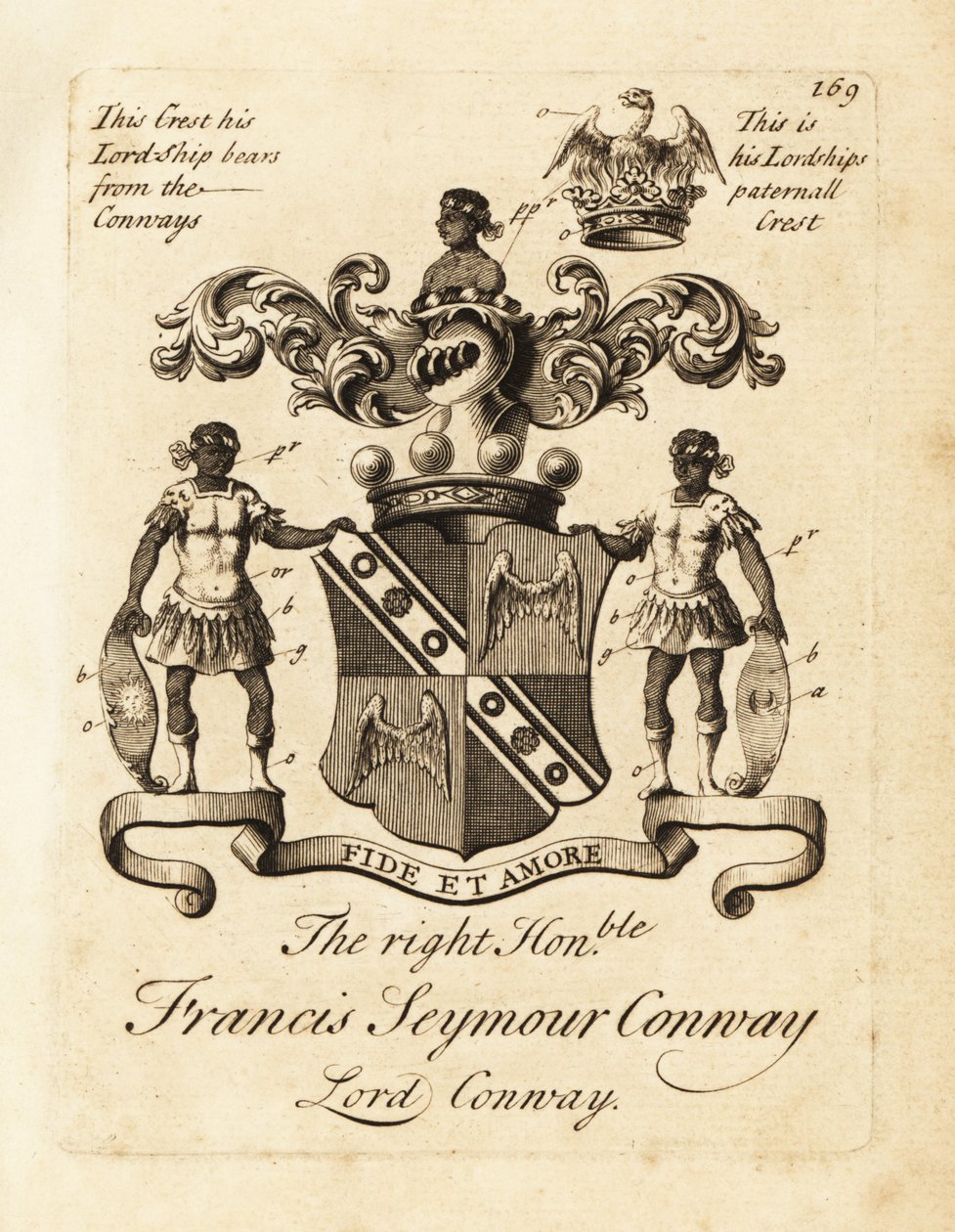 Wapen van de Hooggeachte Francis Seymour Conway, Lord Conway door Andrew Johnston
