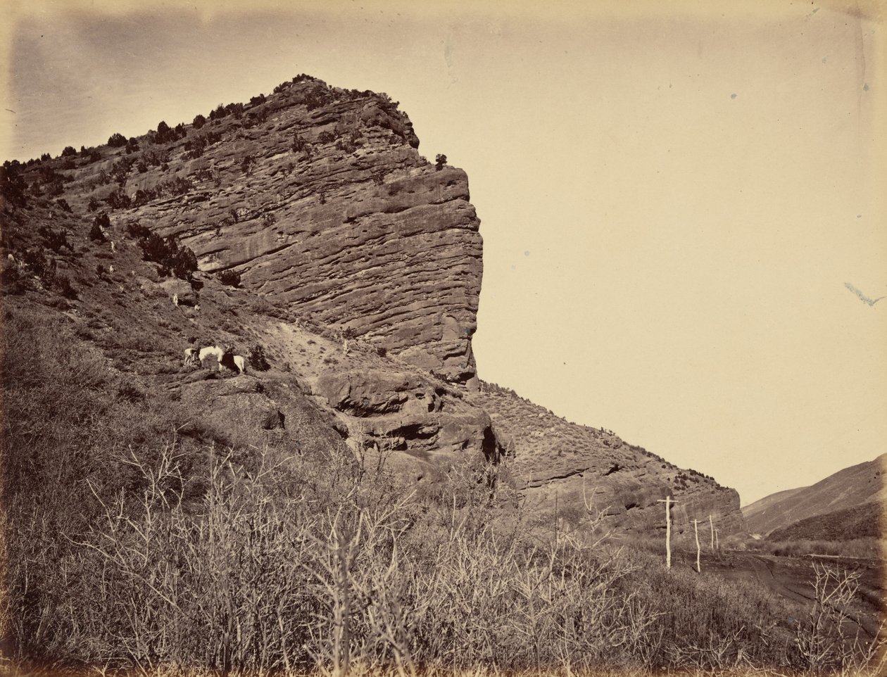 Plaat 38. Rots Great Eastern,1869 (foto) door Andrew Joseph Russell