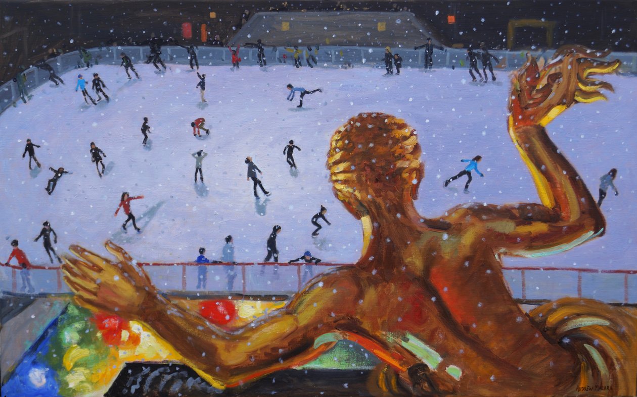 Prometheus, Rockefeller Ice Rink, New York. 2018 door Andrew Macara