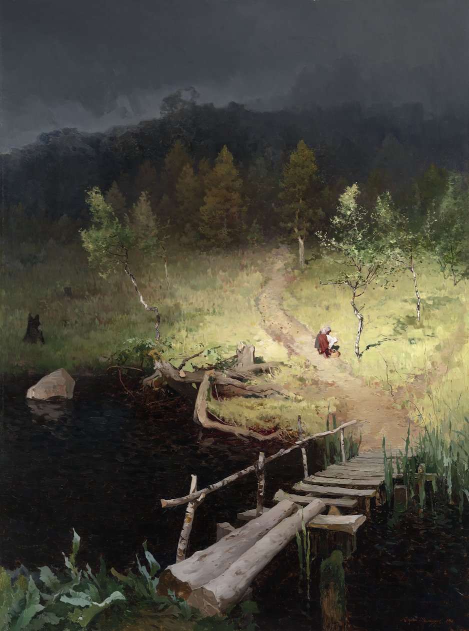 Voor de storm, 1918 door Andrey Nikolayevich Shilder