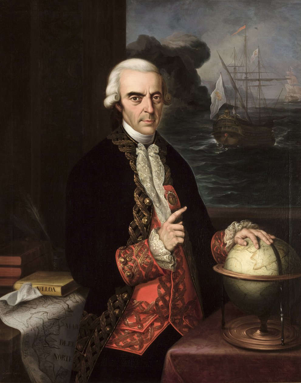 Portret van Antonio de Ulloa (1716-1795) door Andrés Cortés y Aguilar