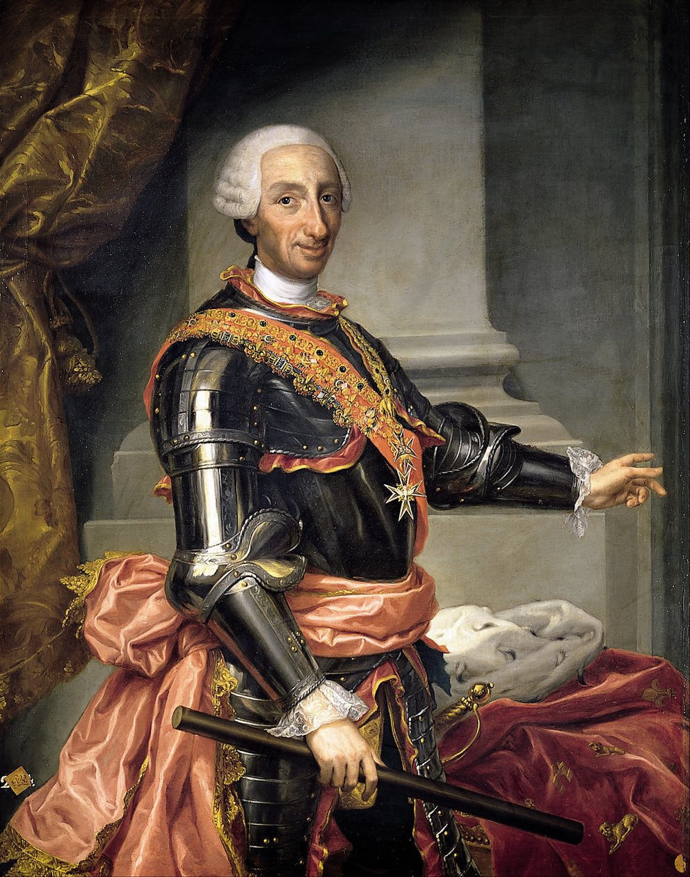 Portret van Carlos III door Andrés de la Calleja