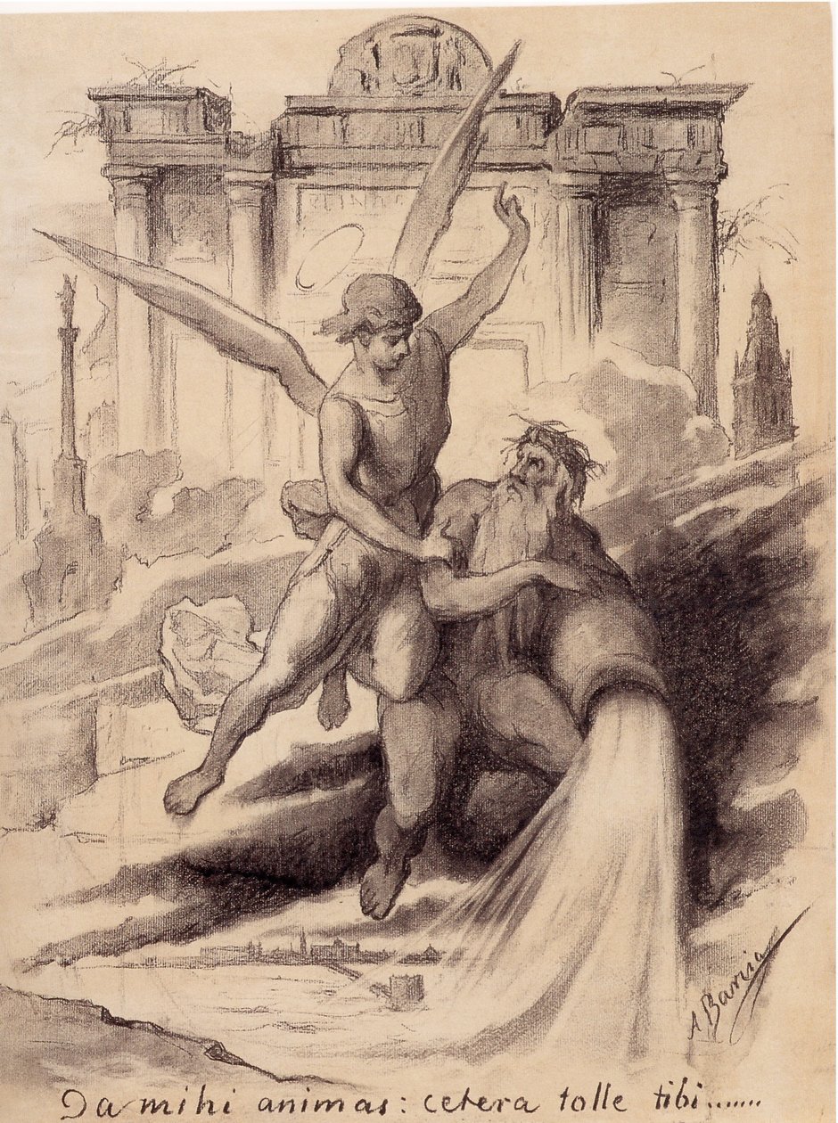Allegorie van Córdoba en de Guadalquivir door Angel Maria Barcia de Pavon