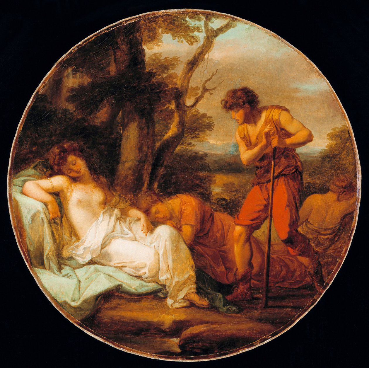 Cymon en Iphigenia door Angelica Kauffmann