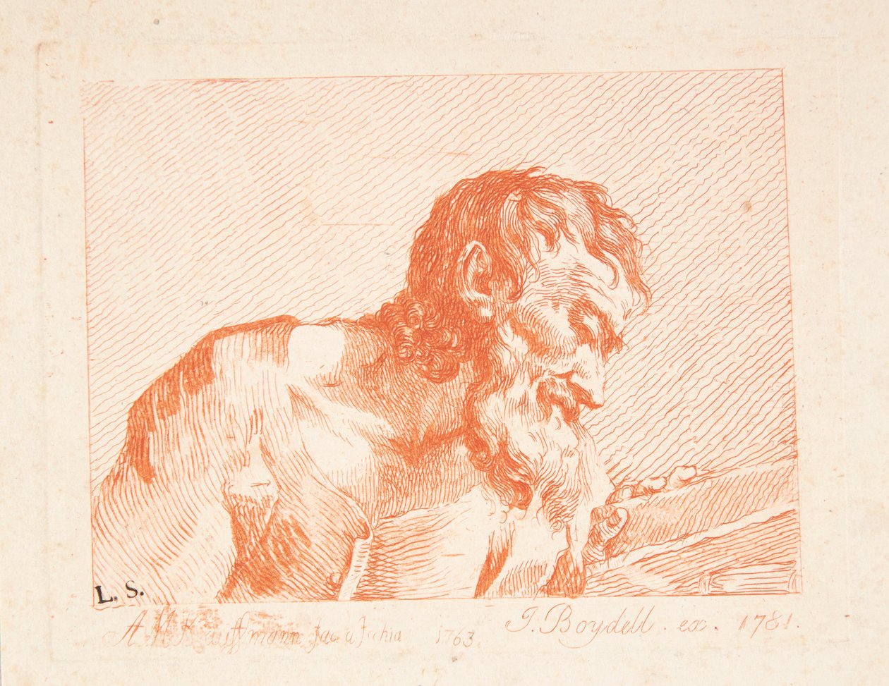 Der lesende alte Mann door Angelica Kauffmann