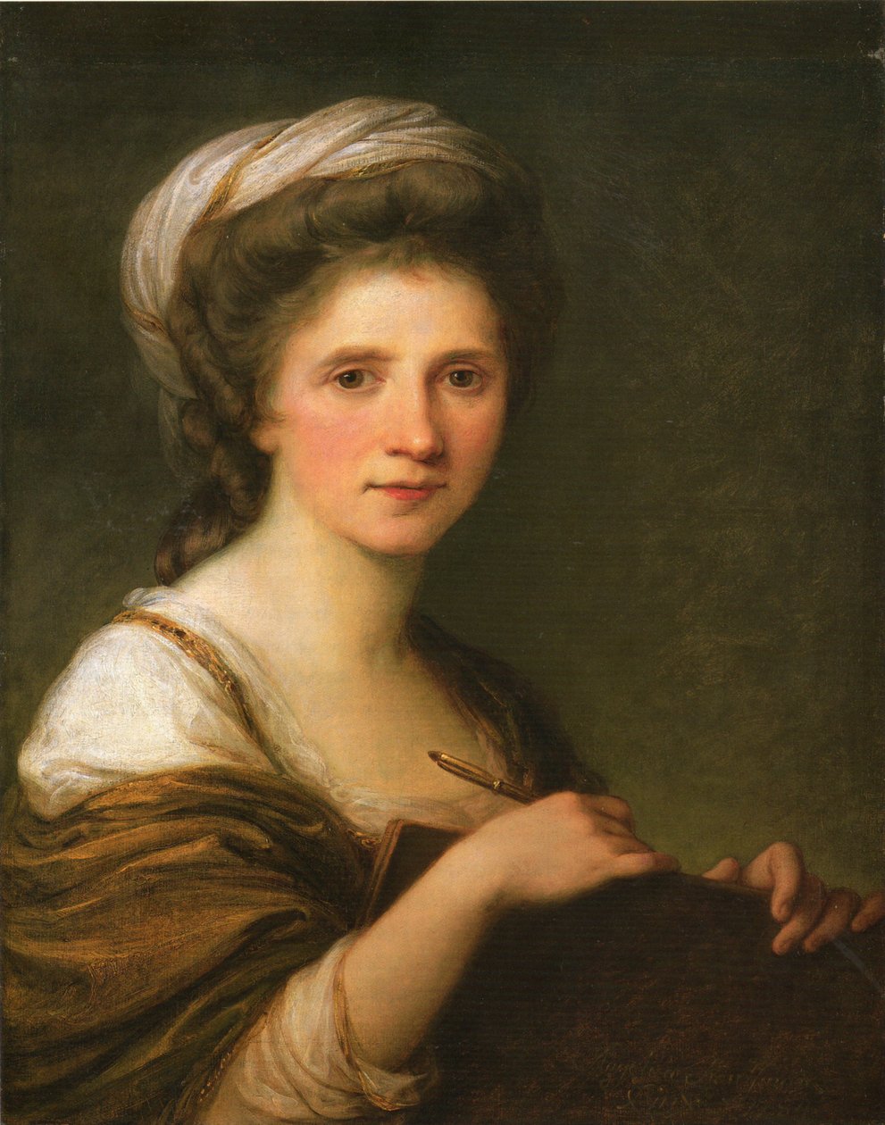 Duits: Selbstbildnis Zelfportret door Angelica Kauffmann
