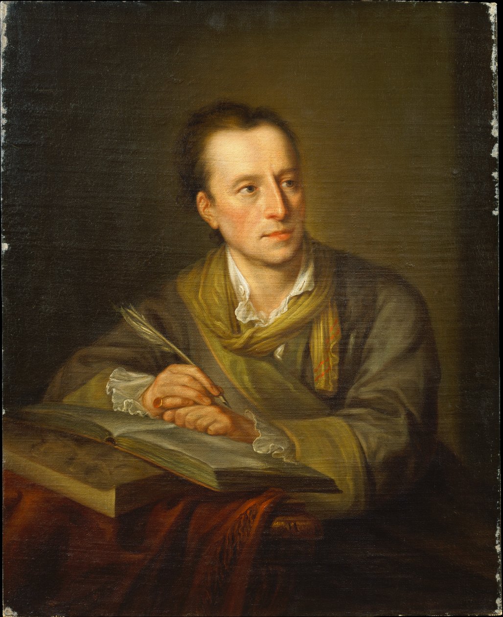 Portret van Johann Joachim Winckelmann door Angelica Kauffmann