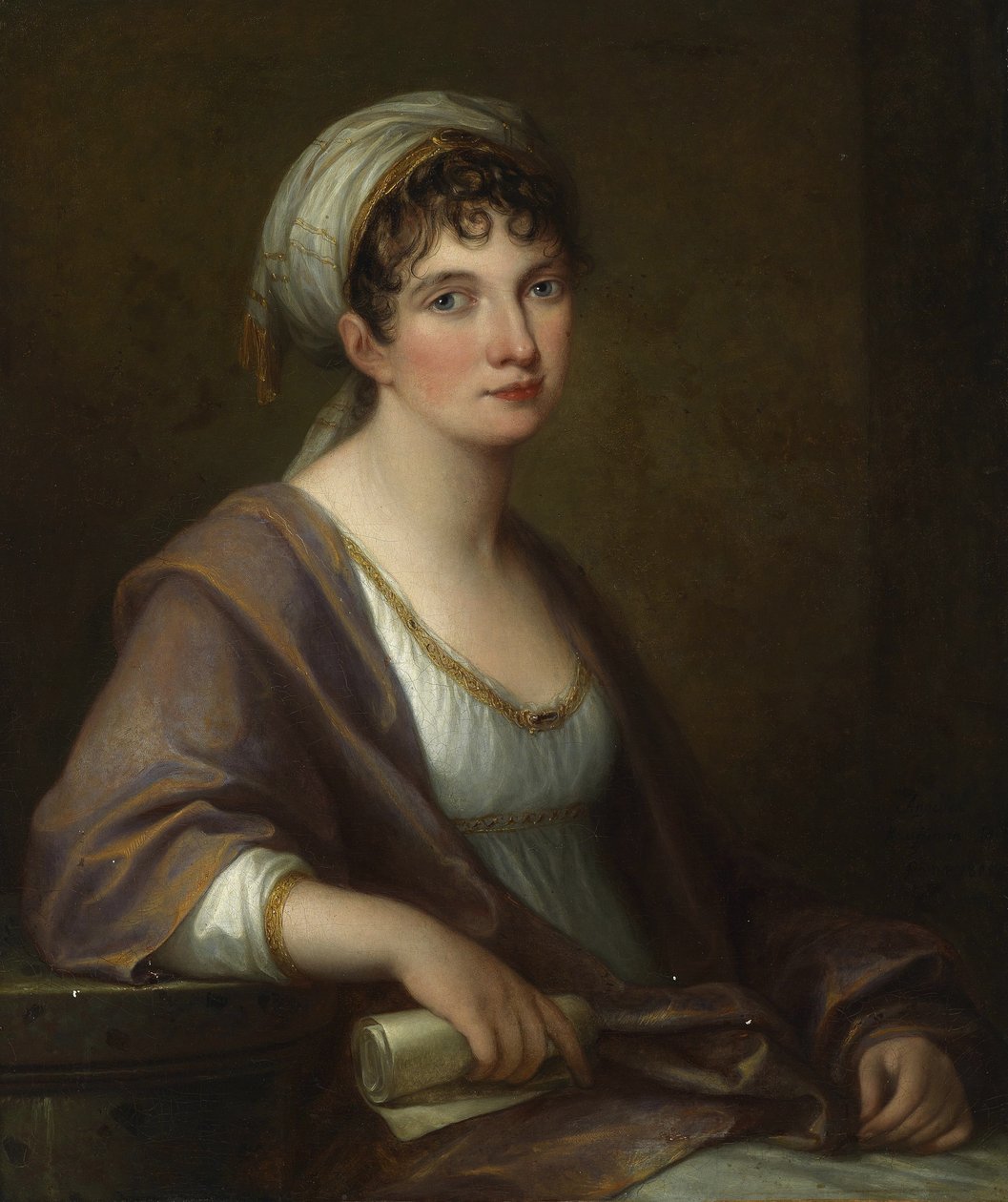 Portret van Prinses Franziska von Kaunitz-Rietberg, geboren Gravin Ungnad von Weissenwolf, 1805 door Angelica Kauffmann