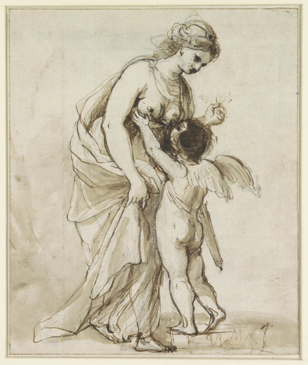 Venus en Amor door Angelica Kauffmann