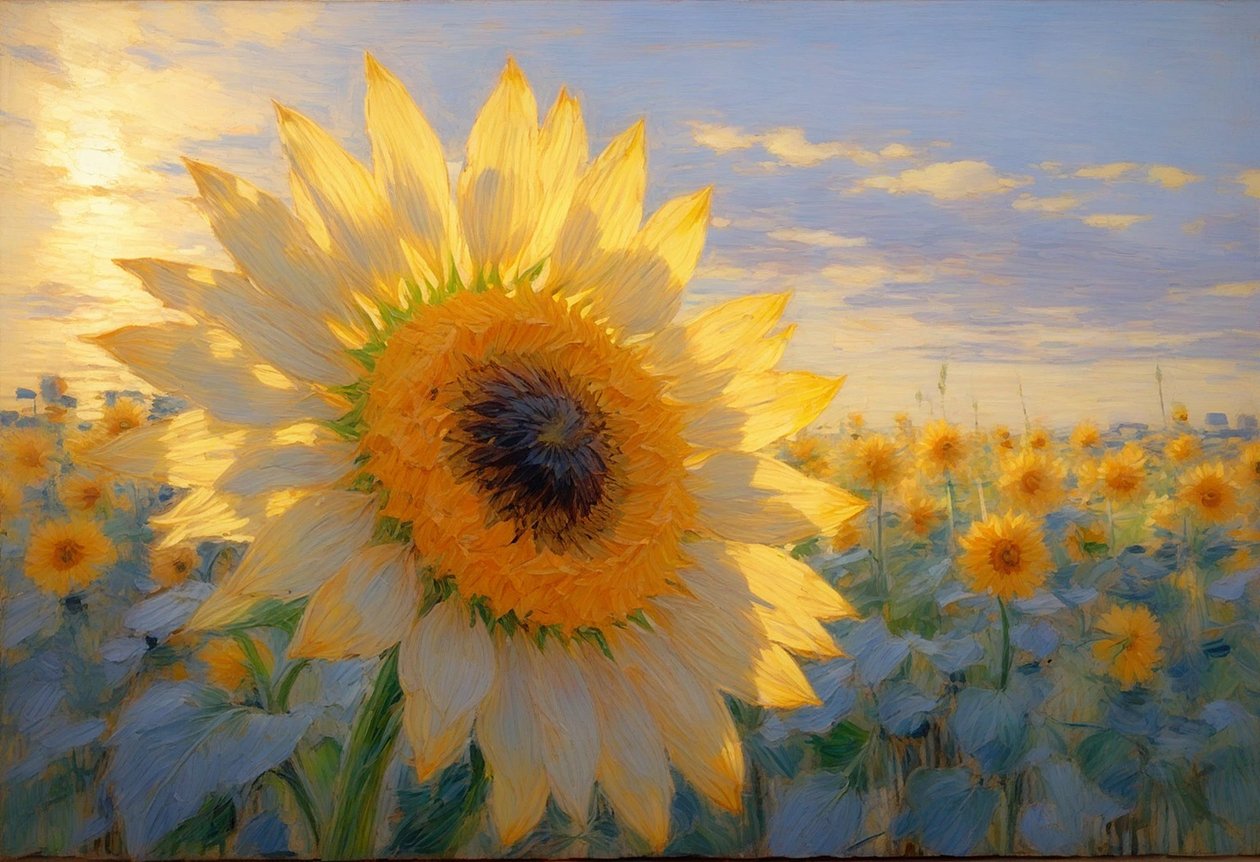 Bloemen 117, ca. 2025 (olieverf op doek) door Angelita Hawke