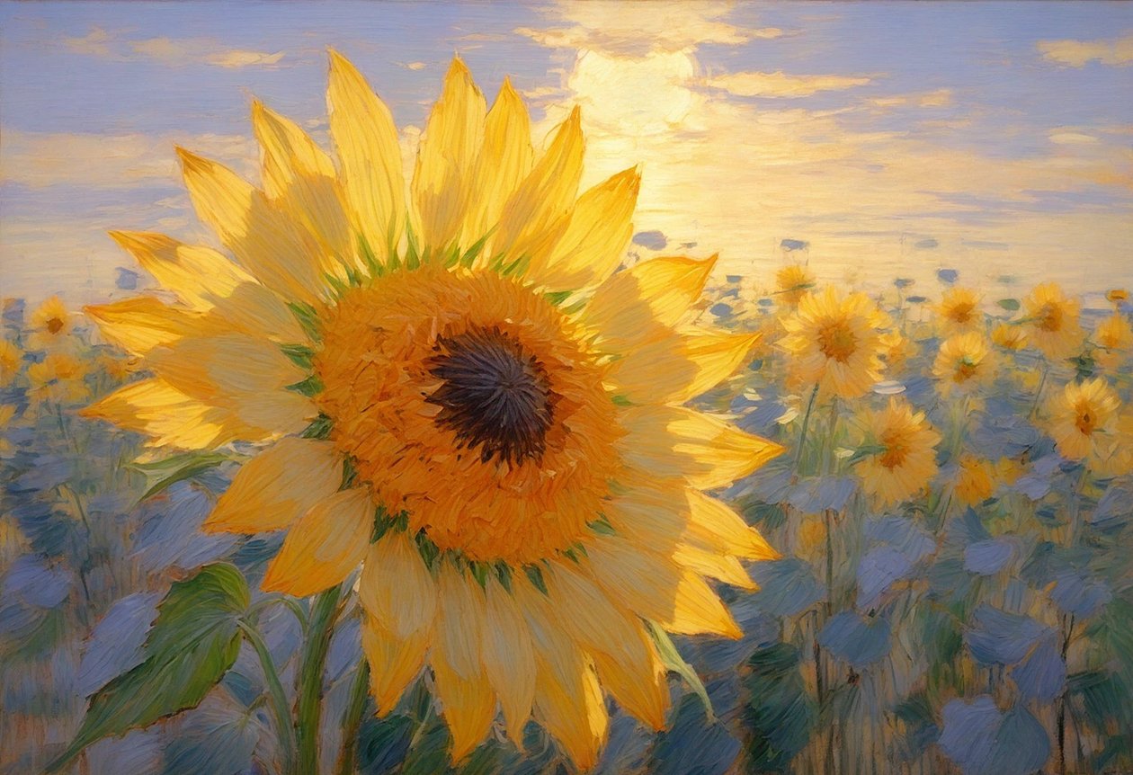 Bloemen 65, ca 2022 (olieverf op doek) door Angelita Hawke