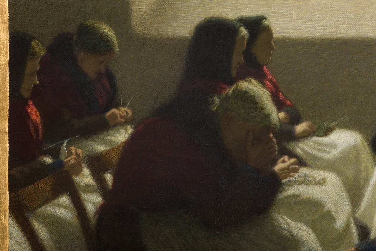 Lege stoel, 1903 door Angelo Morbelli