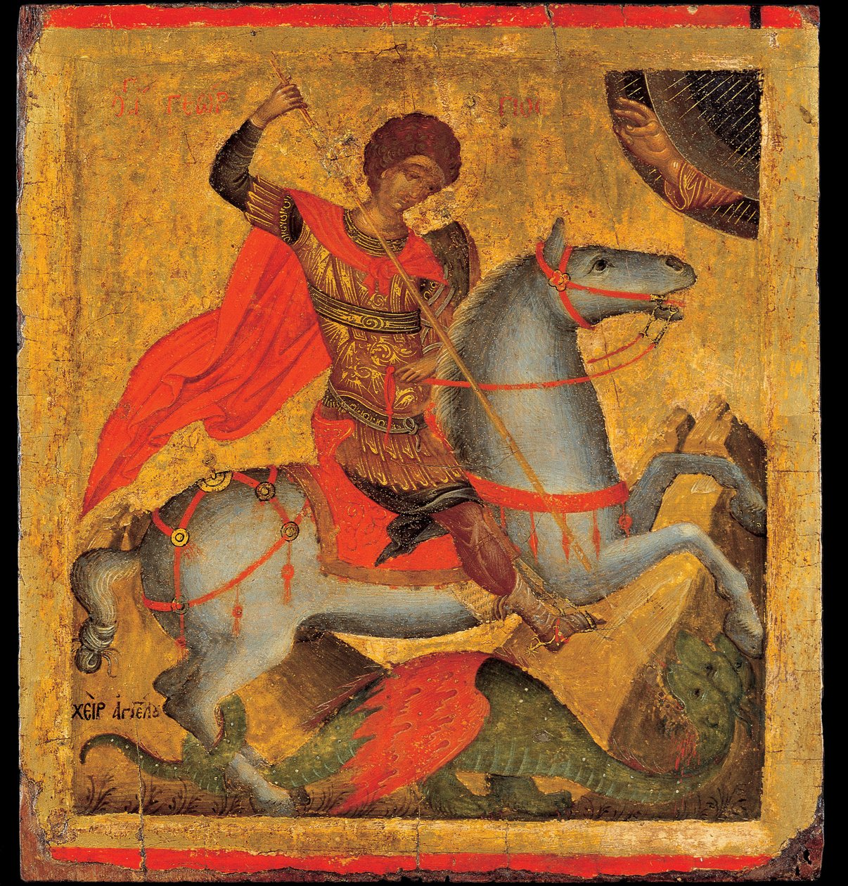 Sint Joris en de draak door Angelos Akotantos