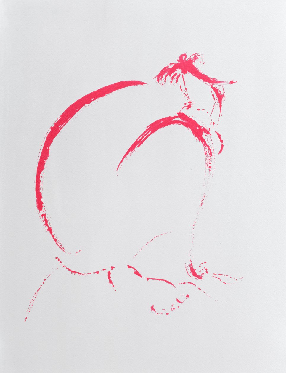 Gevouwen Naakt Crimson, 2006 door Angie Kenber