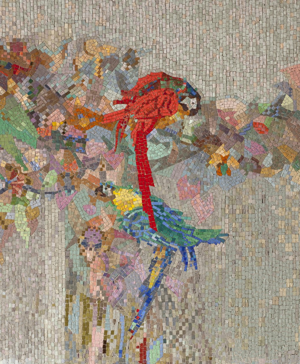 Bloemen en vogels, 1914 door Angiolo DAndrea