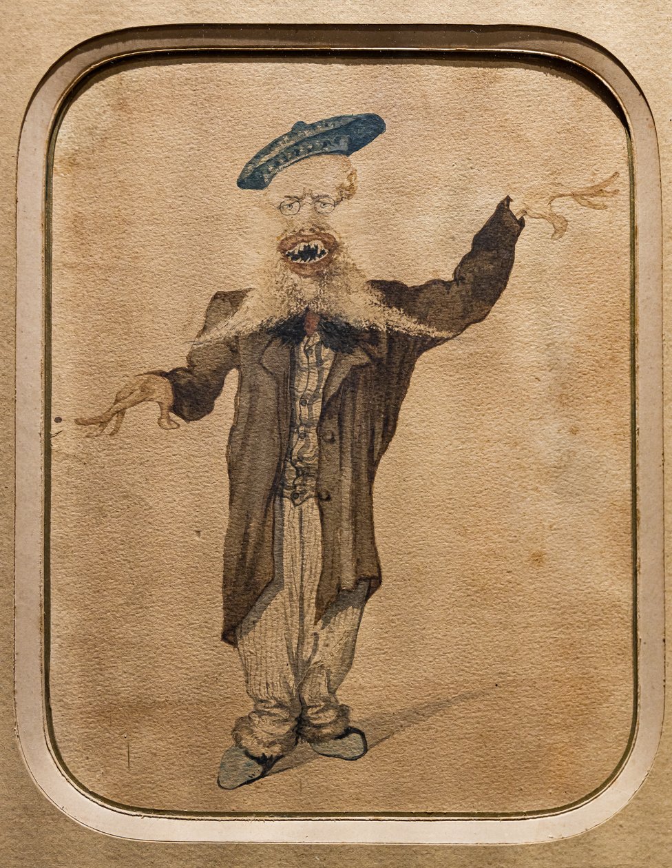 Karikatuur van Telemaco Signorini, ca. 1884 door Angiolo Tricca