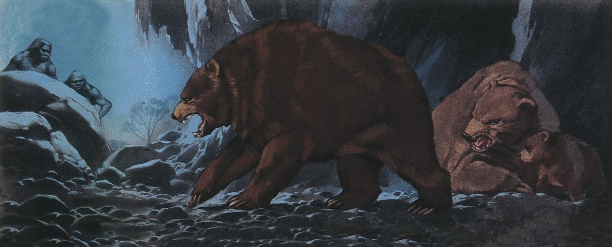 Beren en de primitieve mens door Angus McBride