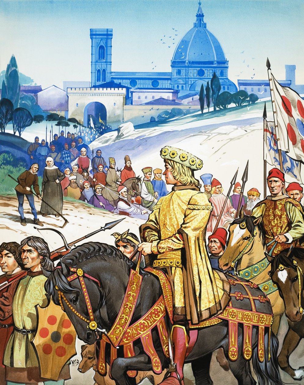 Grote gebeurtenissen in de geschiedenis: De Italiaanse Renaissance - Florence en de Medici door Angus McBride