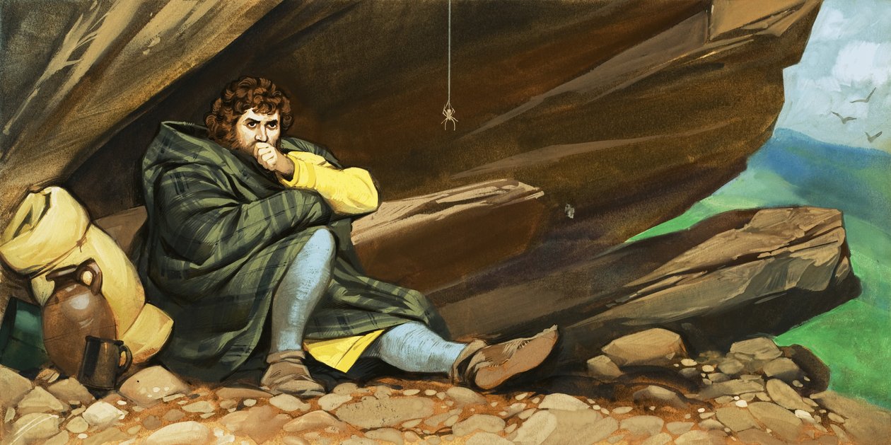 Robert Bruce en de spin door Angus McBride