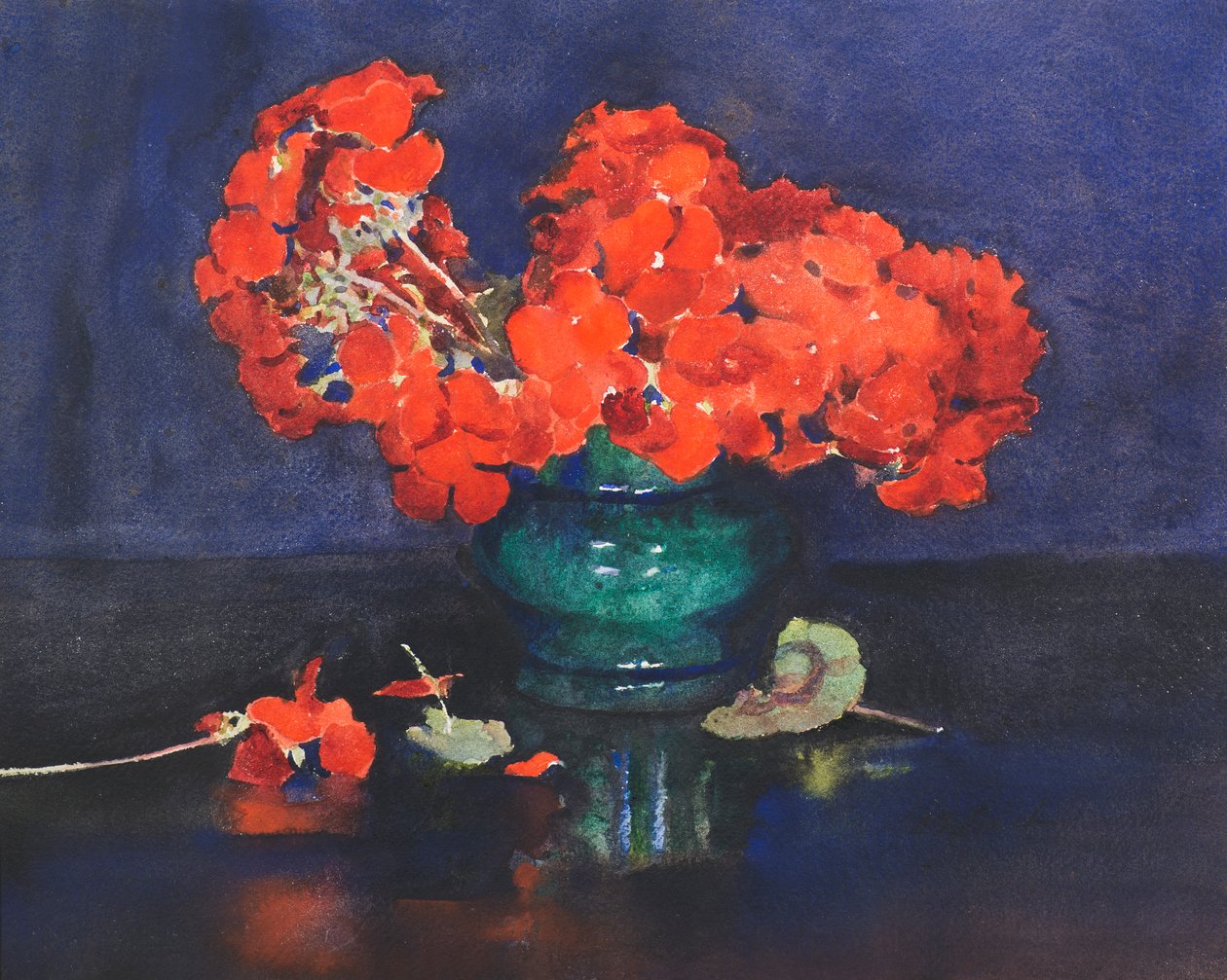 Geraniums door Ann Spence Black