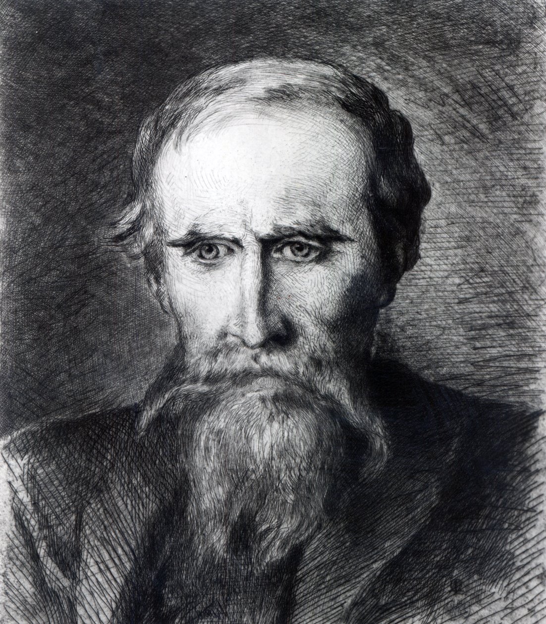 Sir Leslie Stephen, 1889 door Anna Lea Merritt