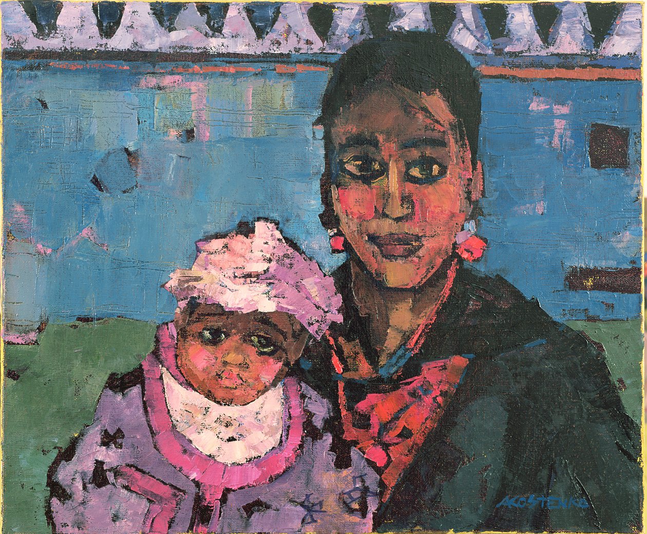 Spaanse moeder door Anna Contemporary Artist Kostenko