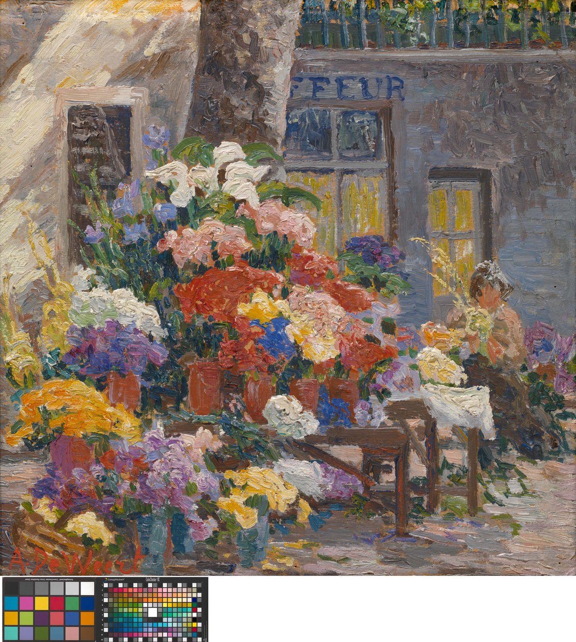 Bloemenmarkt in Menton (Côte d